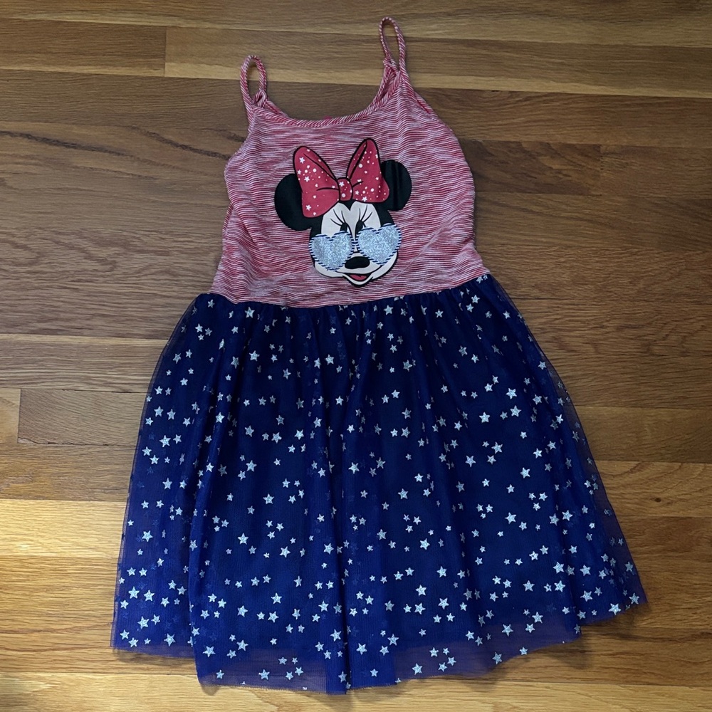 Disney Minnie Mouse Red and Navy Star Dress